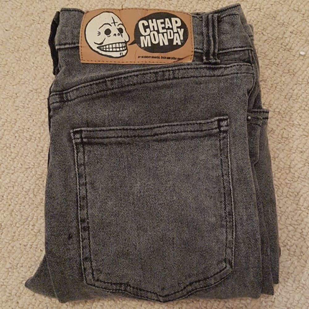 2/$20  Cheap Monday Narr Tight Black jeans size 26